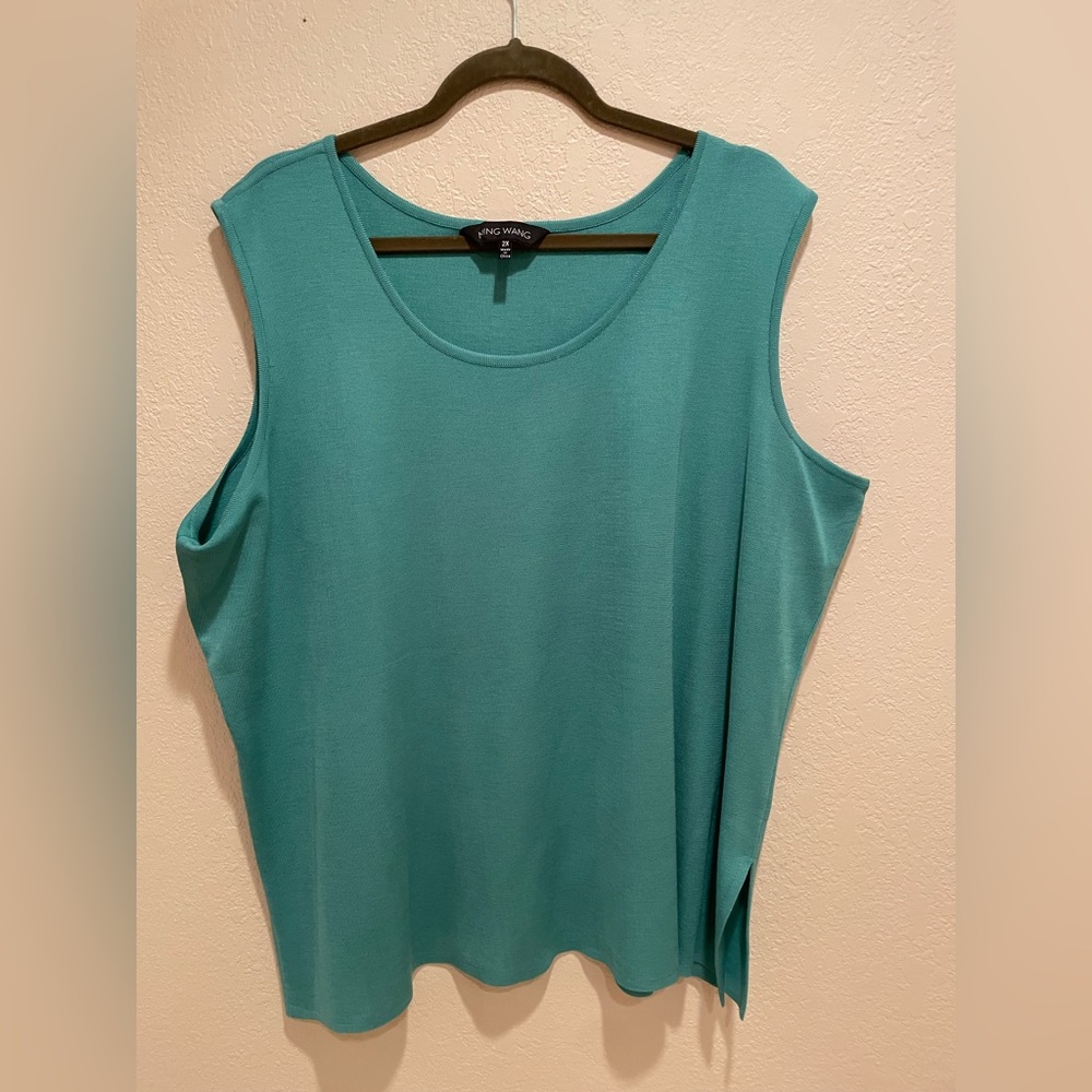 Ming Wang turquoise green shell